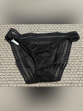 Simone Perele Black Sheer Lace Hipster Panty